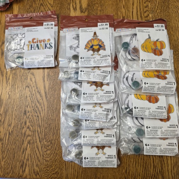 Creatology Other - Thanksgiving Crafts Kids 13 Sets Turkey Gourd Suncatcher Craft Kits DIY Paint